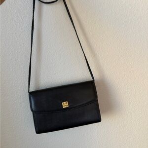 Givenchy Black Crossbody Bag with Gold Accent